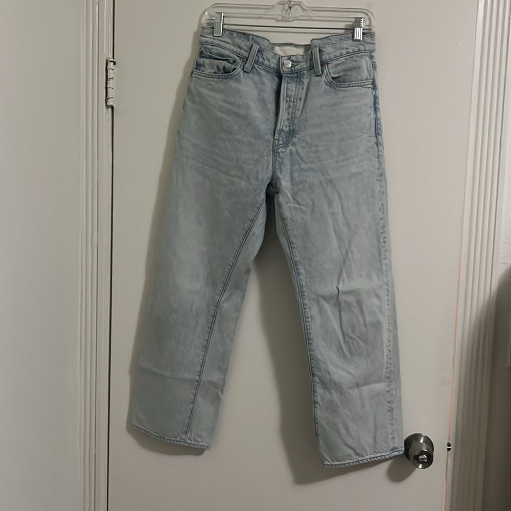 MOTHER Light Blue Straight Leg Jeans